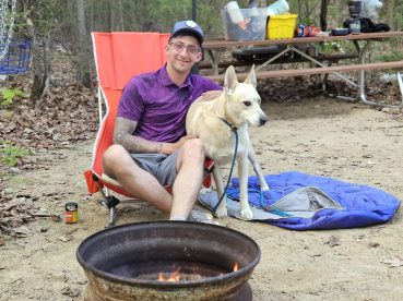 man with dog